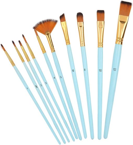 Acrylic blue Paint Brush Set