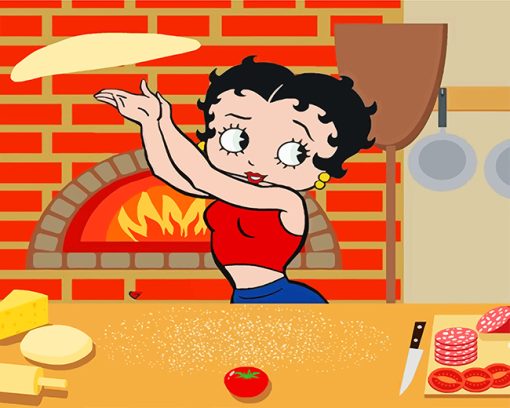 chef betty-boop-paint-by-numbers