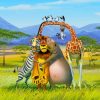 Africa Madagascar Animals Paint by numbers