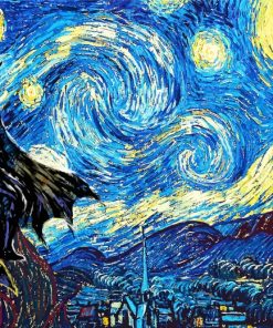 Batman Starry Night Paint by numbers