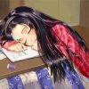 Sleepy Anime Girl Paint by numbers