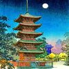 Yasaka Pagoda Paint by numbers