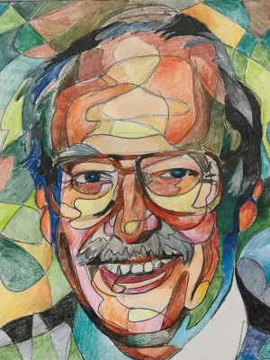 Dan Robbins portrait paint by numbers