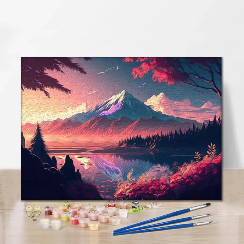 mountain paint by numbers