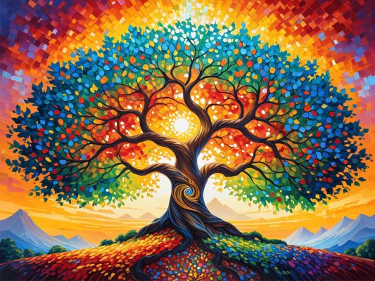 colorful tree